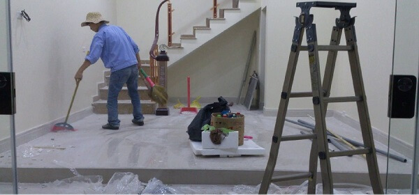 Vệ sinh công nghiệp sau khi xây xong